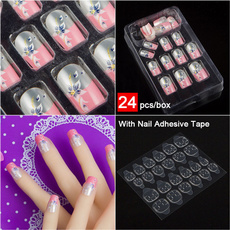 Nails, nail stickers, squarenail, nail tips