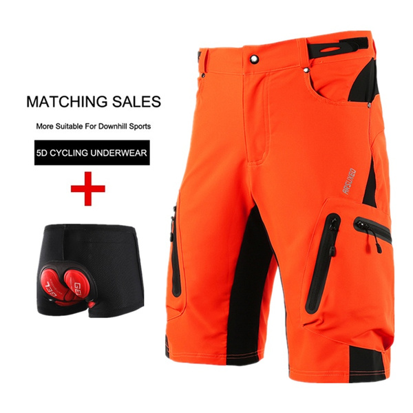 Mens MTB Downhill Mountain Bike Baggy Cycling Shorts with Gel Padded Breathable Mens MTB Downhill Mountain Bike Baggy Cycling Shorts with Gel Padded Breathable