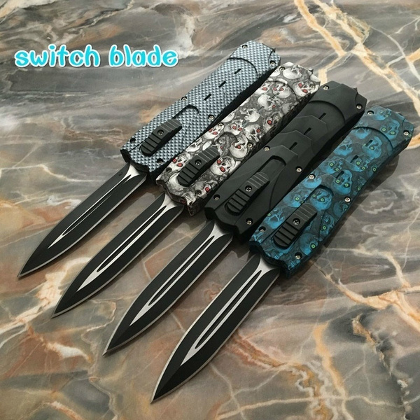 2 In 1！9 Benchmade Tactical Otf Automatic Spring Knifes Hunting