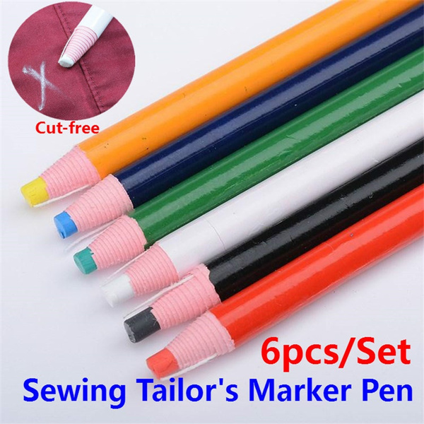 CUTE free Sewing Tailor's Chalk Pencils Fabric Marker Pen Portable Garment K8X5 CUTE free Sewing Tailor's Chalk Pencils Fabric Marker Pen Portable Garment K8X5
