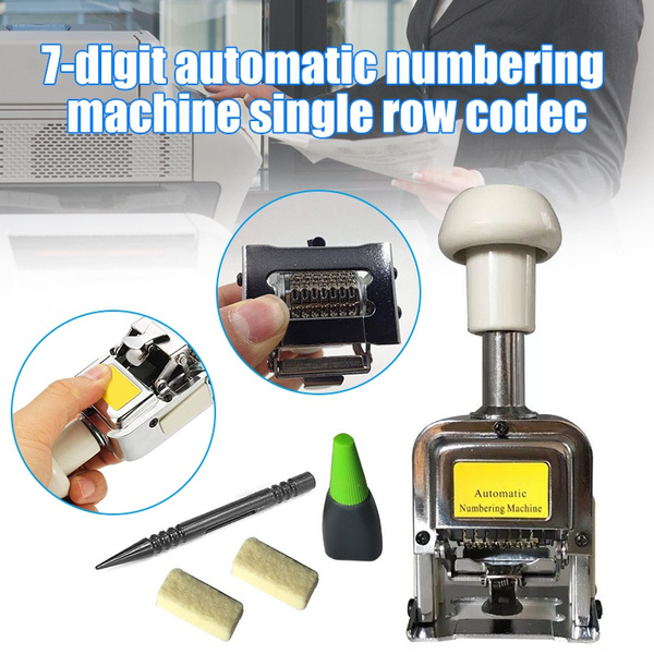 Heavy-Duty Metal 7-Position Automatic Numbering Machine Marking Machine 
