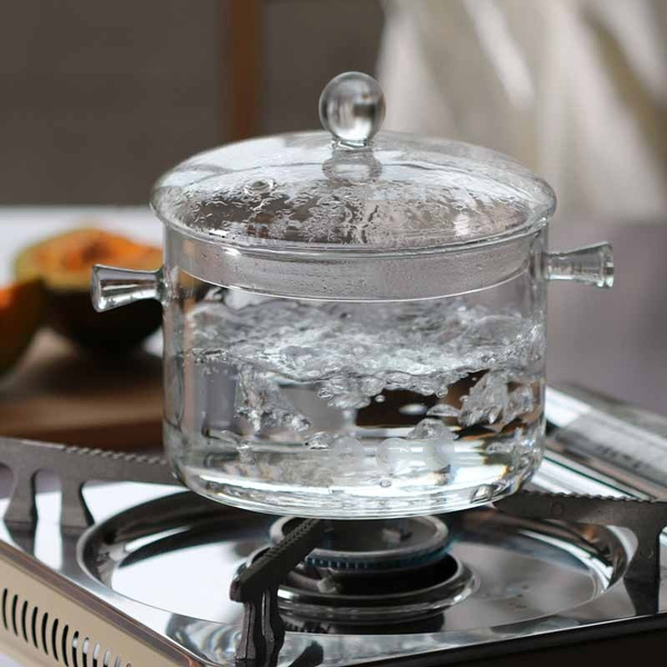 Glass Kitchen Cooker, Kitchen Glass Pot, Borosilicate Pot, Soup Pot