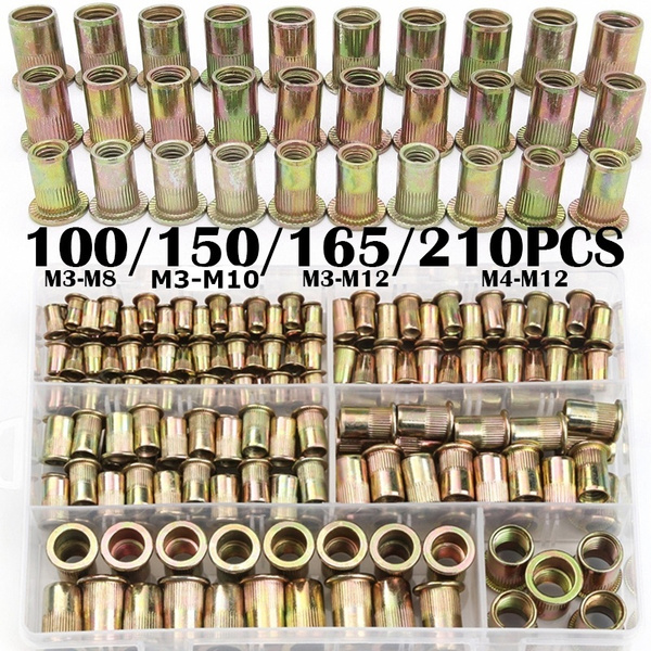 165 StüCk Nietmuttern Set Gewinde Nieten M3 M4 M5 M6 M8 M10 Nietmutter Nietmutte 165 StüCk Nietmuttern Set Gewinde Nieten M3 M4 M5 M6 M8 M10 Nietmutter Nietmutte