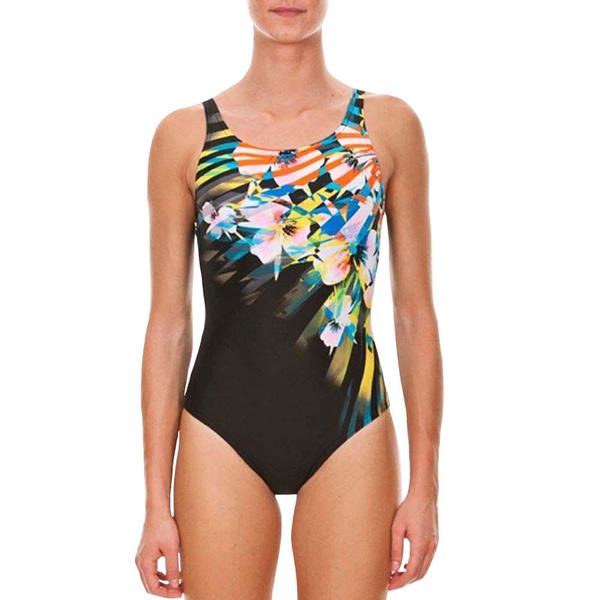 Black arena Womens Flor U Back One Piece Training Swimming Swimsuit Costume