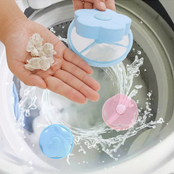 Floating Laundry Lint Fur Catcher For Washing Machine Pet Hair Remover 