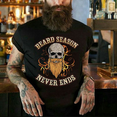 Vintage, Fashion, beardseasonneverendstshirt, skull