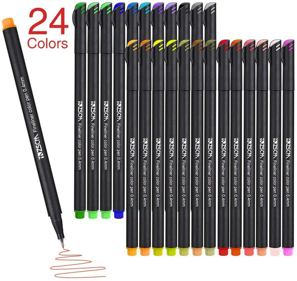Journal Planner Pens Colored Pens Fine Point Bullet Pens 0.4mm
