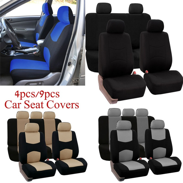 2020 New 4 9pcs Universal Seat Covers For Car Full Cover Cushion Case Front Accessories Seats Styling Interior Automobiles 9colors Wish - Car Seat Cover Design 2020