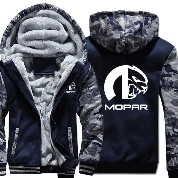 Mopar Hellcat Hoodies Camouflage Sleeve Winter Jacket Mopar Sweatshirts  Long Sleeve Coat | Wish