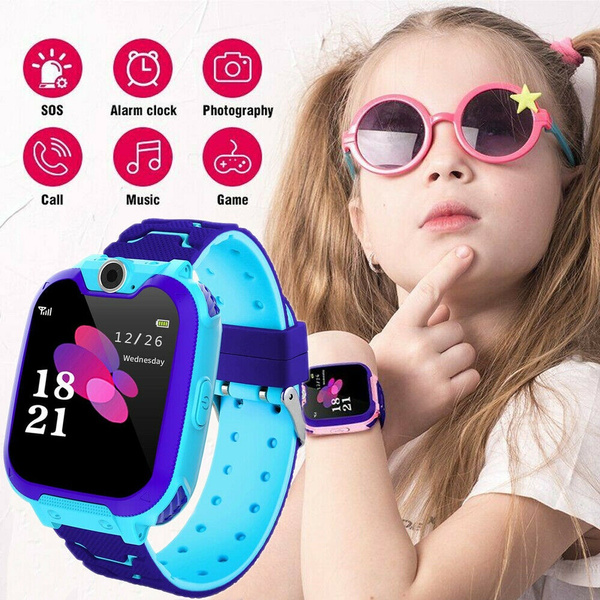 Kinder GPS-Telefon Uhr Armbanduhr Smart Wasserdicht Tracker Smartwatch Wish