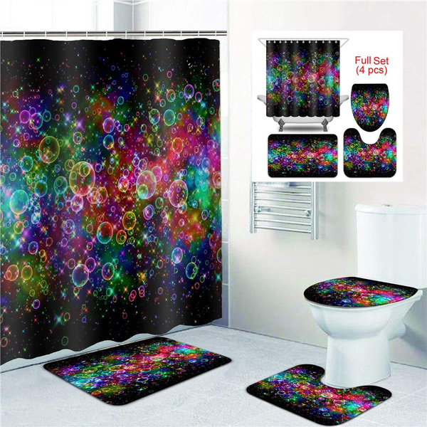 rainbow bathroom decor