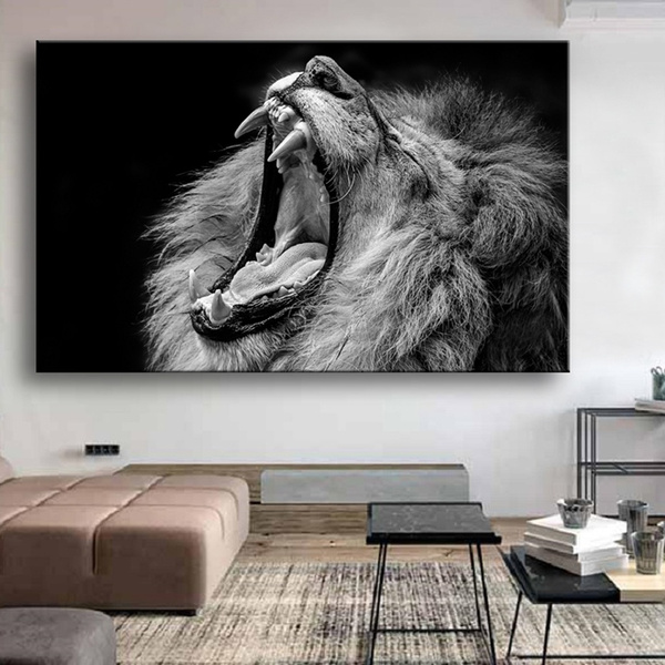 wild animals lions photography poster wall decor ideas 