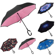cshapedhandle, Umbrella, upstanding, Windproof