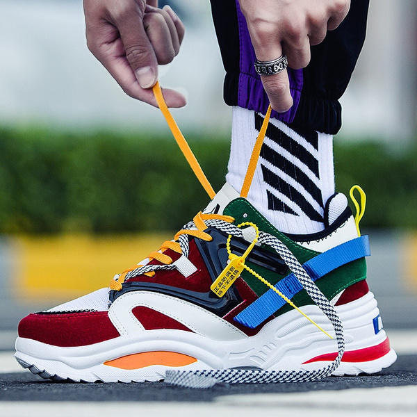 colorful abo fashion sneakers