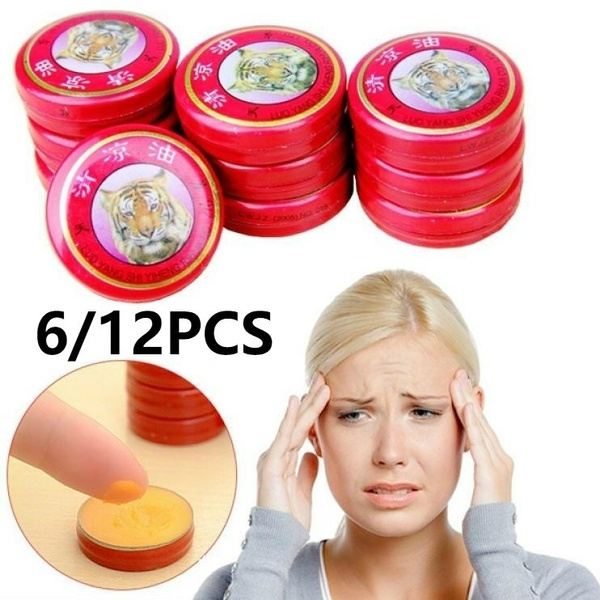 6 12pcs Piece Tiger Balm Red Refresh Cold Headache Dizziness Muscle 6 12pcs Piece Tiger Balm Red Refresh Cold Headache Dizziness Muscle