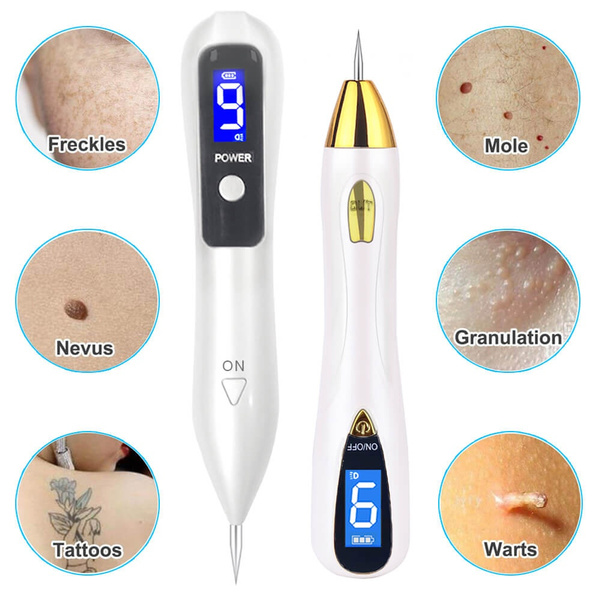 Laser Mole Tattoo Freckle Removal Pen 9 Level LCD Sweep Spot Mole Removing  Wart Dark Nevus Skin Tag Remover Beauty Care Machine | Wish