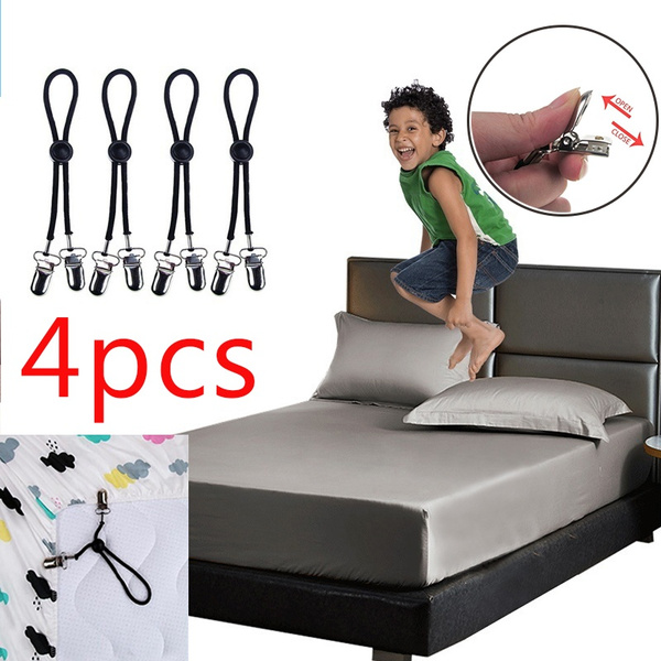 4Pcs Adjustable Bed Sheet Holder for Sheets Mattress Covers Sofa