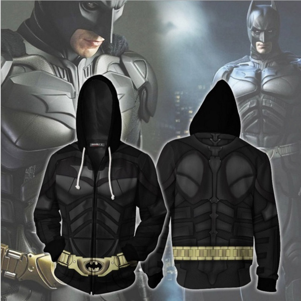 Novelty of 2020 Batman hoodie for men and women with zipper 3D