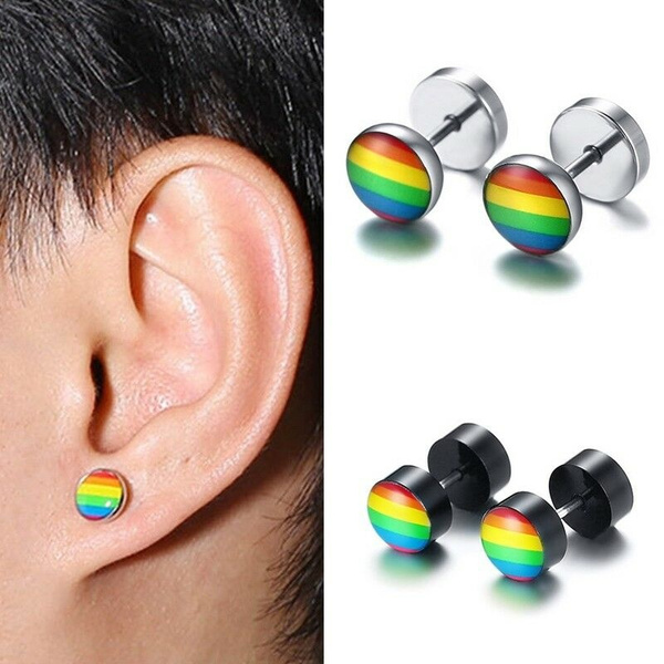 Rainbow Pride Stud Earrings