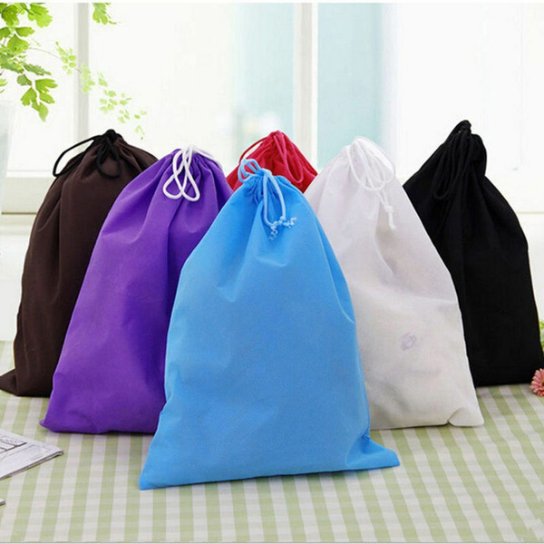 2PCS Shoe Bags for Travel, Non-Woven Drawstring Shoe Storage Bag