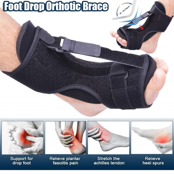 Adjustable Plantar Fasciitis Night Splint Foot Drop Orthotic Brace ...