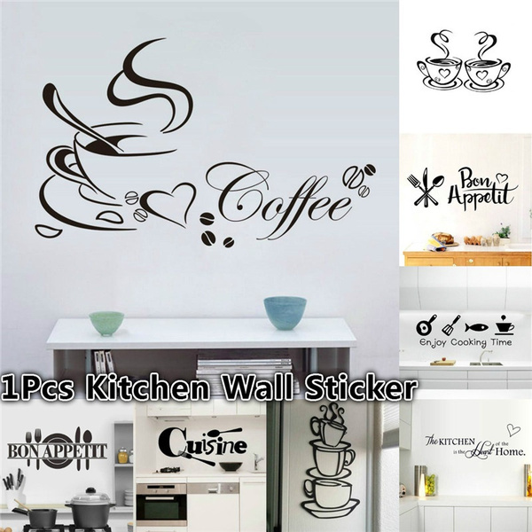 New Style Kitchen Wall Sticker Cuisine Coffee Vinyl Stickers House Decoration Accessories Mural Decor Wallpaper Art Murals Wish - Large Kitchen Wall Art Stickers New Style Kitchen Wall Sticker Cuisine Coffee Vinyl Stickers House Decoration Accessories Mural Decor Wallpaper Art Murals Wish - Large Kitchen Wall Art Stickers