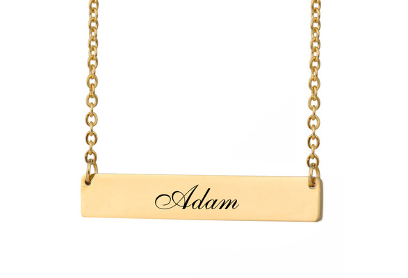 adam name necklace