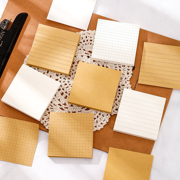 Kraft Grid Lined Blank Sticky Note White Blank Memo Pad Kraft Grid Square Stciky Note For Office Work And School Study Wish Kraft Grid Lined Blank Sticky Note White Blank Memo Pad Kraft Grid Square Stciky Note For Office Work And School Study Wish