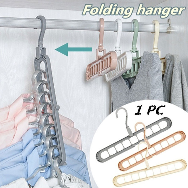 1 PC Multi-port Support Circle Clothes Hanger Clothes Drying Rack ...