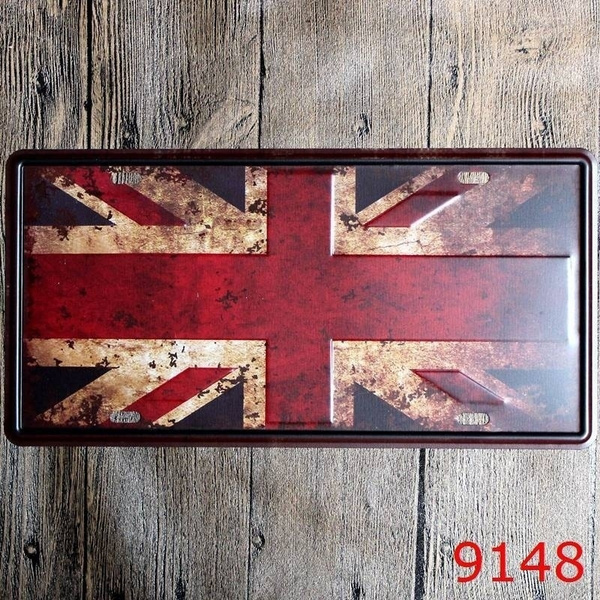 Flag London Decorative Novelty License Plate Tin Sign England Union Jack Flag London Decorative Novelty License Plate Tin Sign England Union Jack