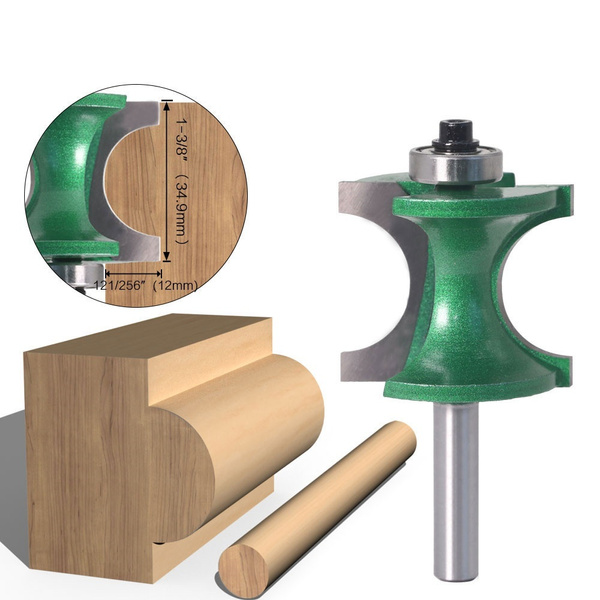 1PC 8mm Shank Bullnose Half Round Bit 