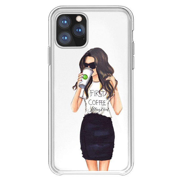 Fashion Girl Skirt Case Compatible With Iphone 11 Pro Max Clear Flower Design Soft Silicone Flexible Tpu Slim Hybrid Hard Pc Shockproof Cute Cartoon Cover Shell For 11 Pro Max Girls Women Wish