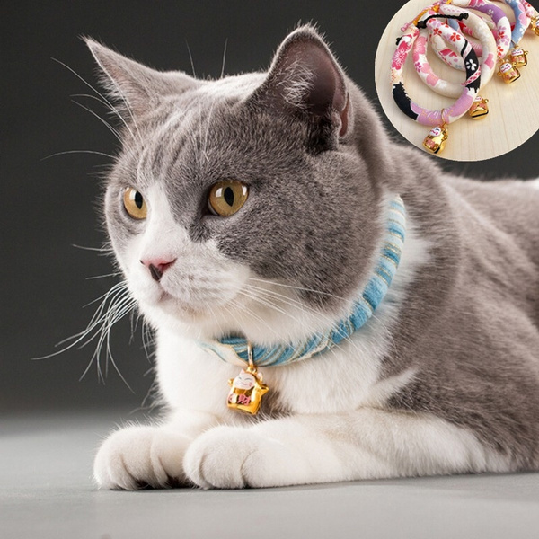 Japanese style shop cat collar