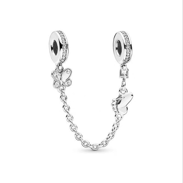 Fashion European 925 Sterling silver Black crystal Charms Necklace For Wmen