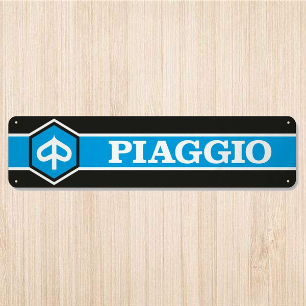 Piaggio Motorcycle Garage Decor Workshop Sign Retro Vintage Tin Sign ...
