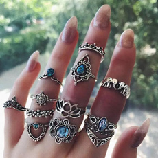 Turtle, Heart, vintage ring, Women Ring