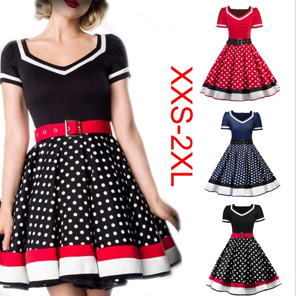 Polka Dot Dress Pin Up Style