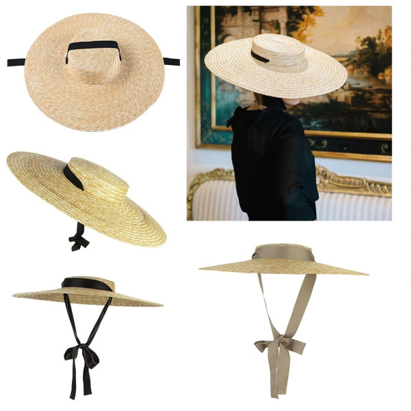 straw tie hat