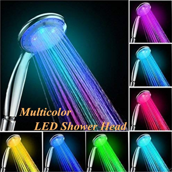 WR Hot Sale LED Shower Head Combo with Air Jet LED Turbo PressureBoost