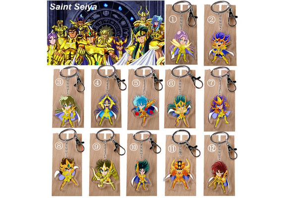 6pcs/set Saint Seiya Omega Animation Characters Aiolia Shaka Milo