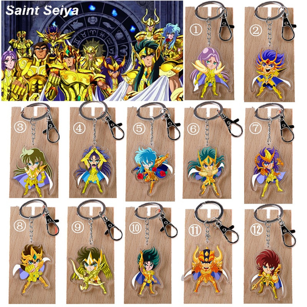 Anime Saint Seiya Figure Keychain Knights Of The Zodiac Car Key Chain Key  Ring Keyring Phone Bag Ornament Fashion Jewelry Gifts - AliExpress