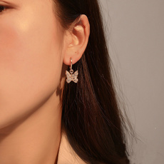 butterfly, pendantearring, Fashion, butterfly earrings