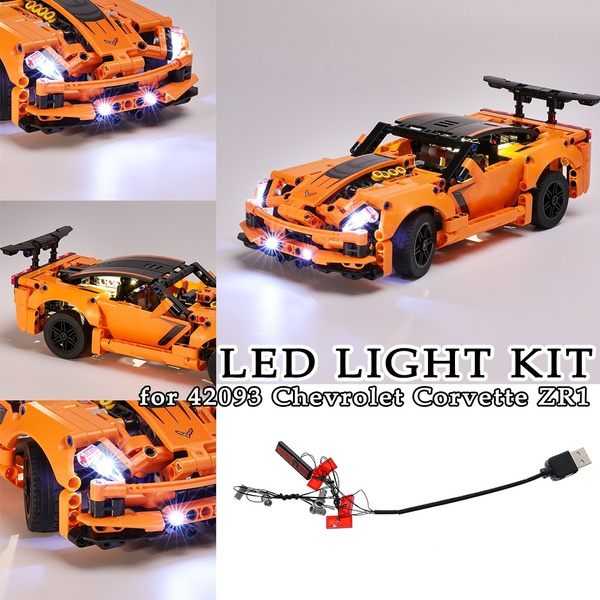 Light Kit for Lego 42093 Chevrolet Corvette ZR1 Car Building Bricks 