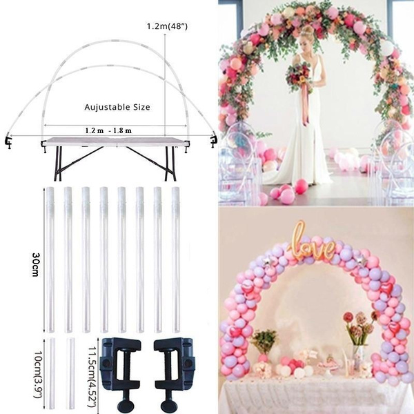 Balloon Column Arch Set Base Pole Stand Display Kit Wedding Party Decor Supplies