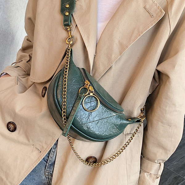 Women Fashion Small Shoulder Chain Crossbody PU Leather Ladies Messenger Handbag