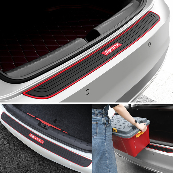 Universal Car Rear Trunk Sill Bumper Guard Protector Rubber Pad Cover Strip 90cm