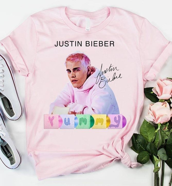 Manøvre Forskellige Rubin Justin Bieber Yummy Pink Signature T Shirt | Wish