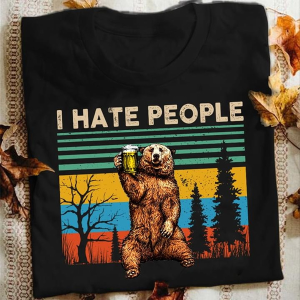 bear drinking beer shirt