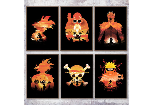 Anime Canvas Wall Art Naruto Dragon Ball One Piece Kids Room Decor ▻   ▻ Free Shipping ▻ Up to 70% OFF