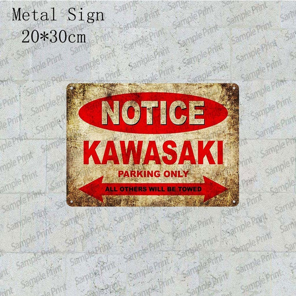Metal Sign Parking Only Plague Vintage Parking Siation Wall Decor 20cm*30cm | Wish
